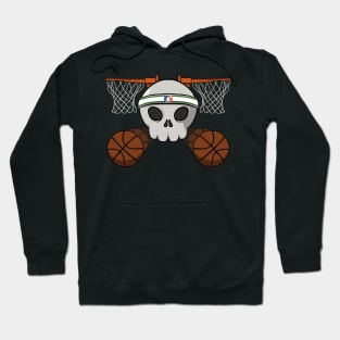 Basketball crew Jolly Roger pirate flag (no caption) Hoodie